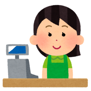 パート主婦のイラスト